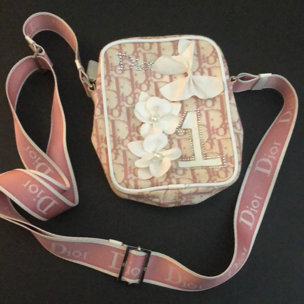 Dior Pink and Cream Crossbody Bag